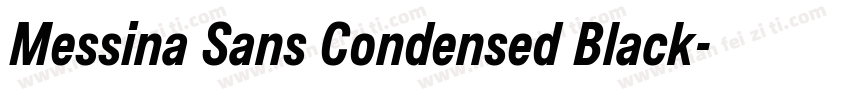 Messina Sans Condensed Black字体转换
